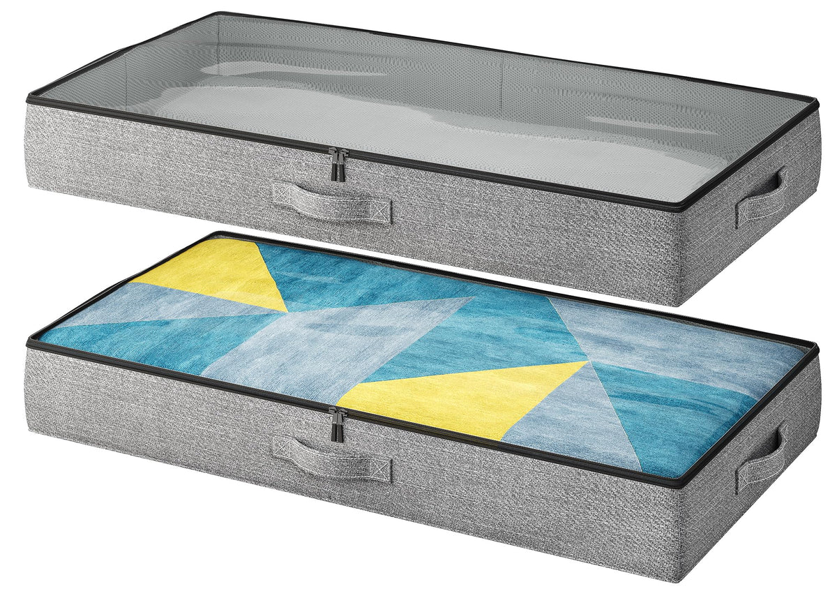 2-Pack Reinforced Underbed Storage Bins