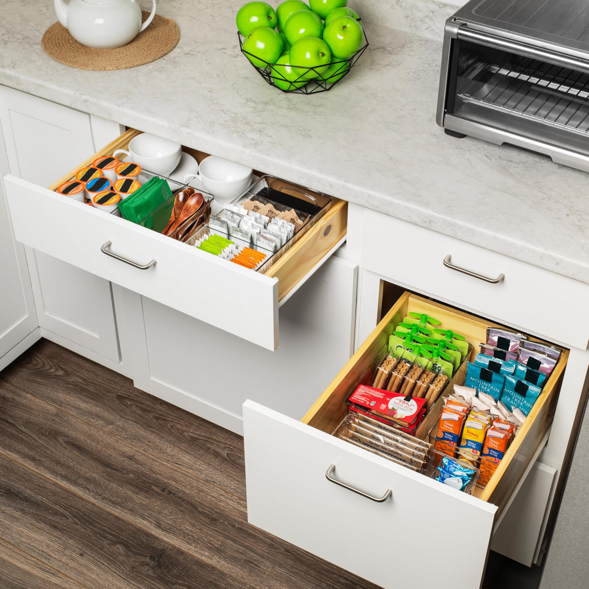 Divided Refrigerator Storage Bins