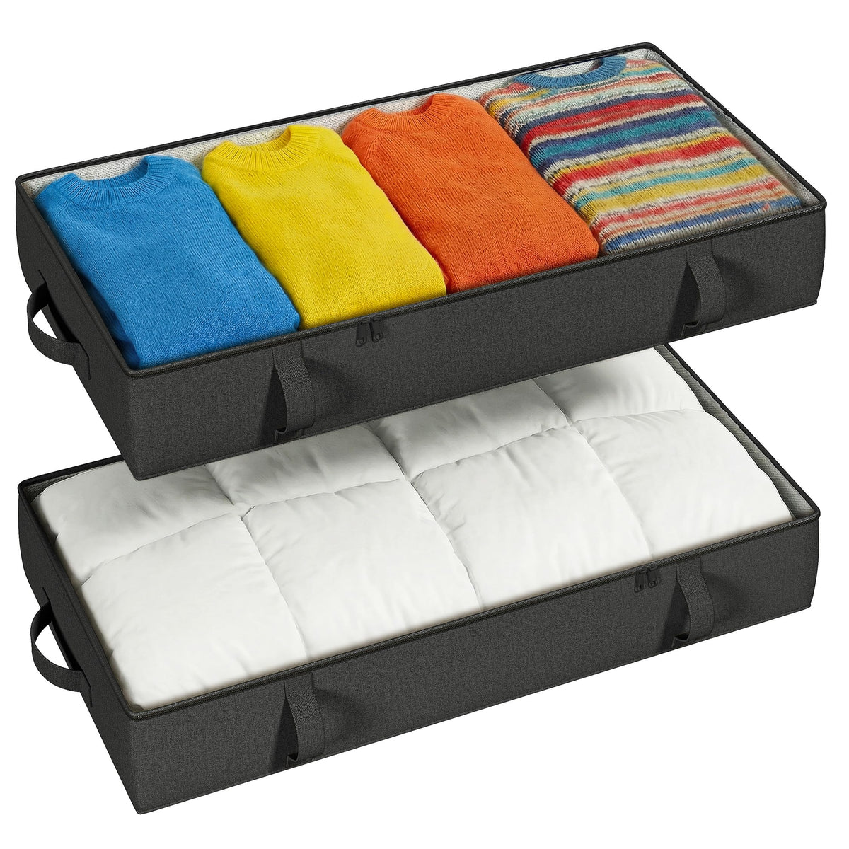 2-Pack Reinforced Underbed Storage Bins