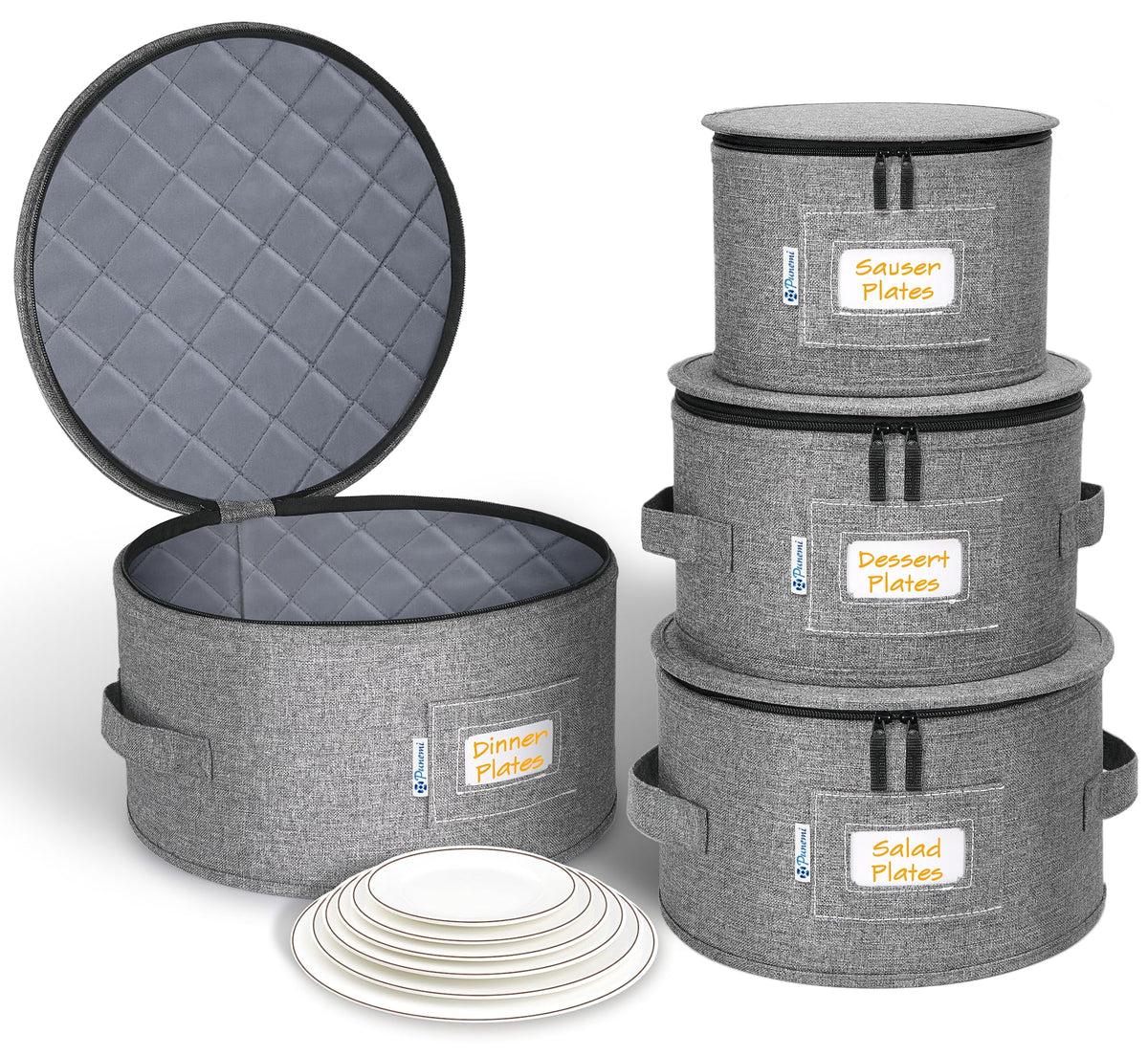 Padded Dinnerware Storage Set